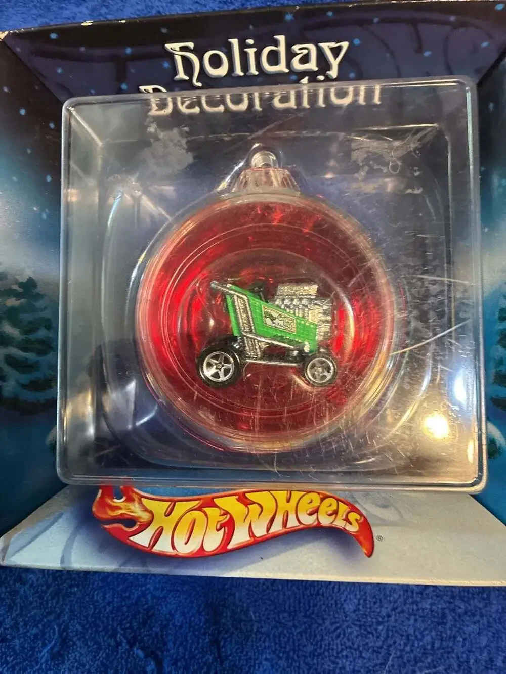 2002 Hot Wheels Gator Bait Market Shopping Cart Christmas Holiday Ornament